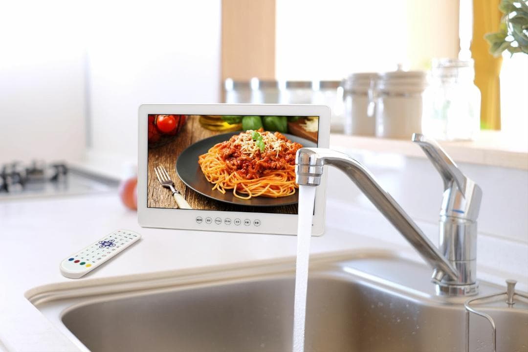 防水14インチフルセグDVD防水性能 キッチンお風呂等アウトドアで車でDVDTV BRIGHTFACE_UK