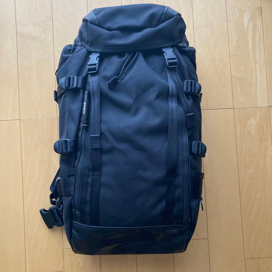 PORTER ブラックバックパック　大型