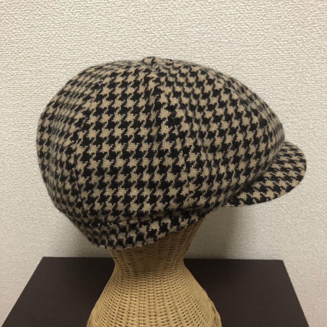 【2025年製 新品】 LAUREN RALPH 千鳥格子 キャスケット男女兼用 LAUREN 帽子