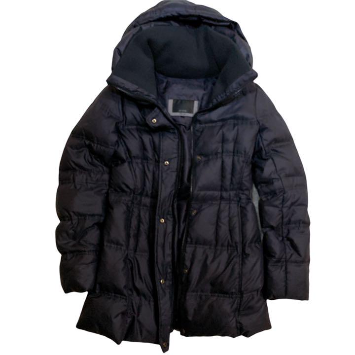 美品 ダウンジャケット コート ブラック系 38 TSF5I-m98826249544 LE SOUK ダウン90% 格安国産