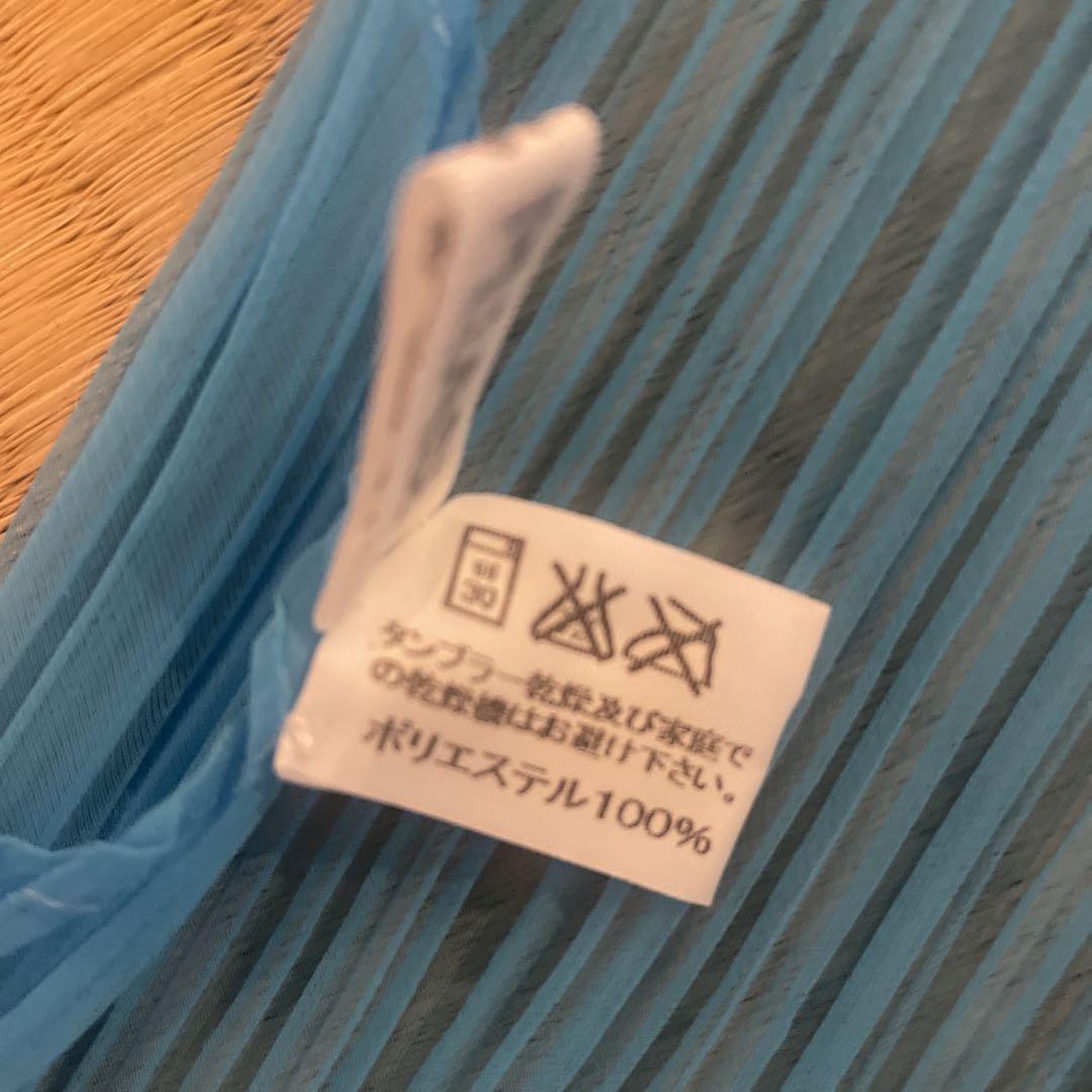 PLEATS PLEASE プリーツプリーズ ストール ブルー