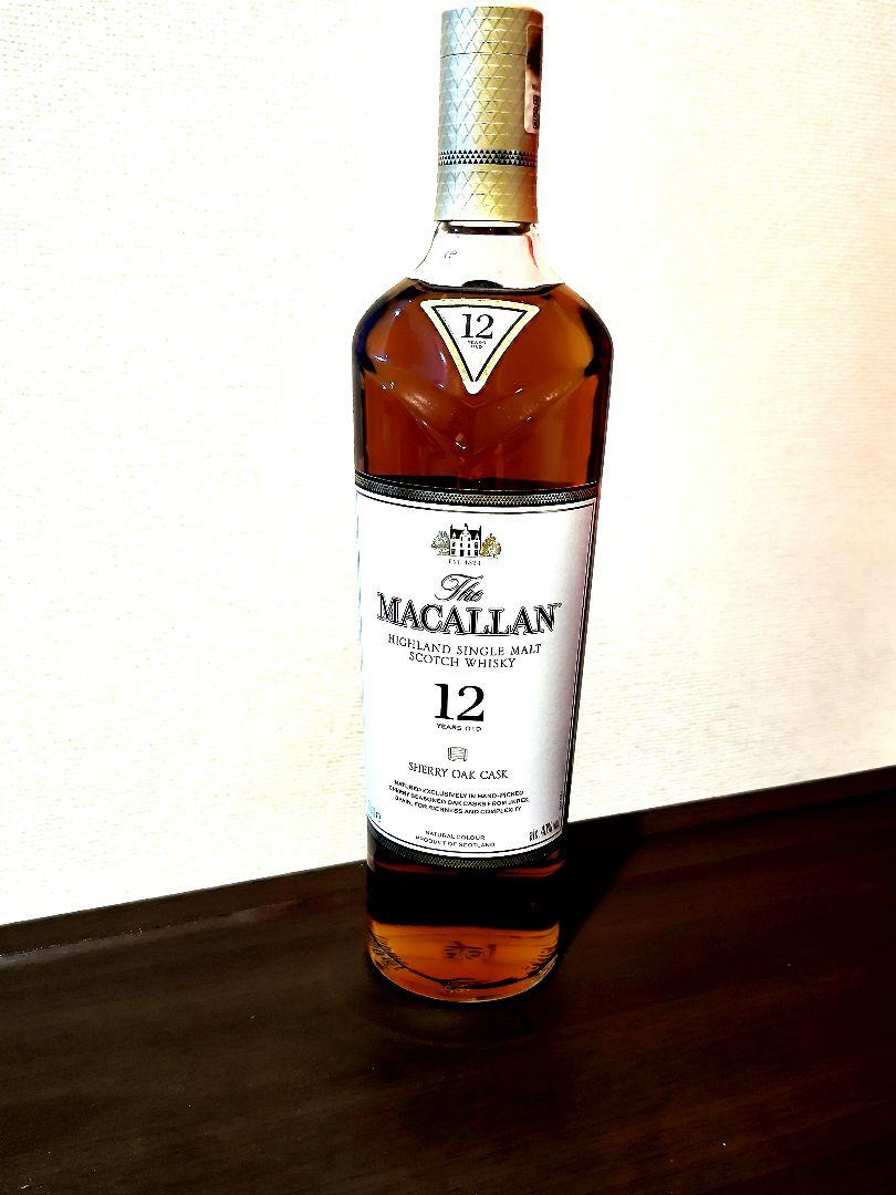 TheMacallanマッカラン12年シェリーオークカスク700ml箱付き