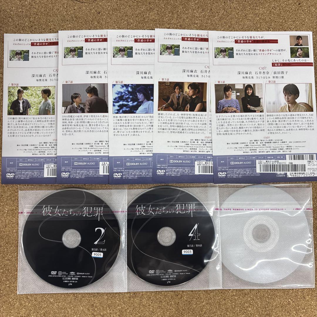 彼女たちの犯罪　 DVD 全5巻セット 深川麻衣/石井杏奈/前田敦子　レンタル Amazon.co.jp: 「彼女たちの犯罪」DVD-BOX : 深川麻衣: DVD