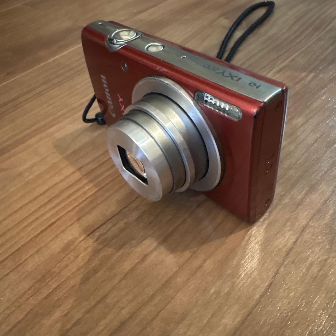 【Lorret】　Canon IXY 200レッドコンパクトデジタルカメラ