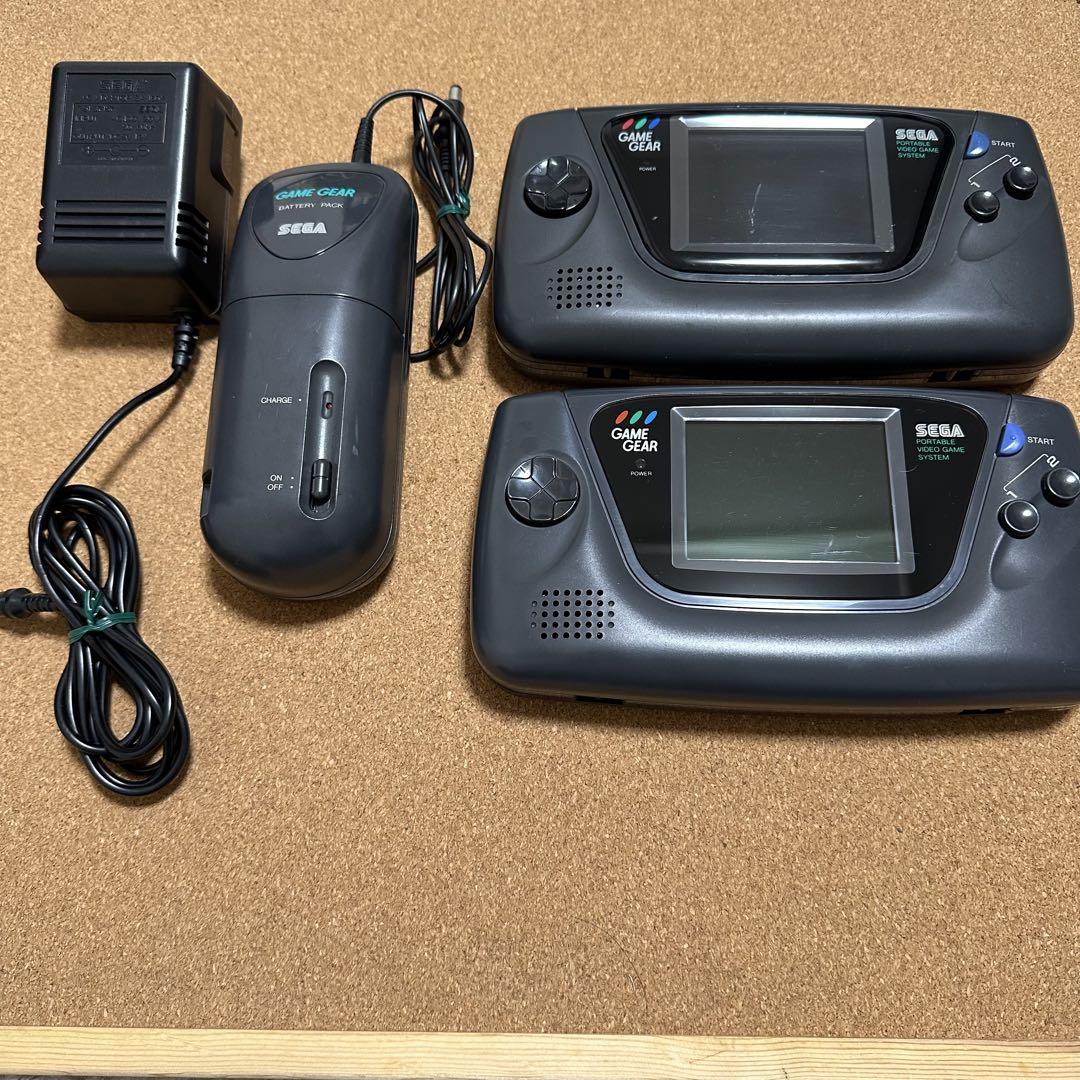 SEGA GAME GEAR 2台セット ACアダプター付き