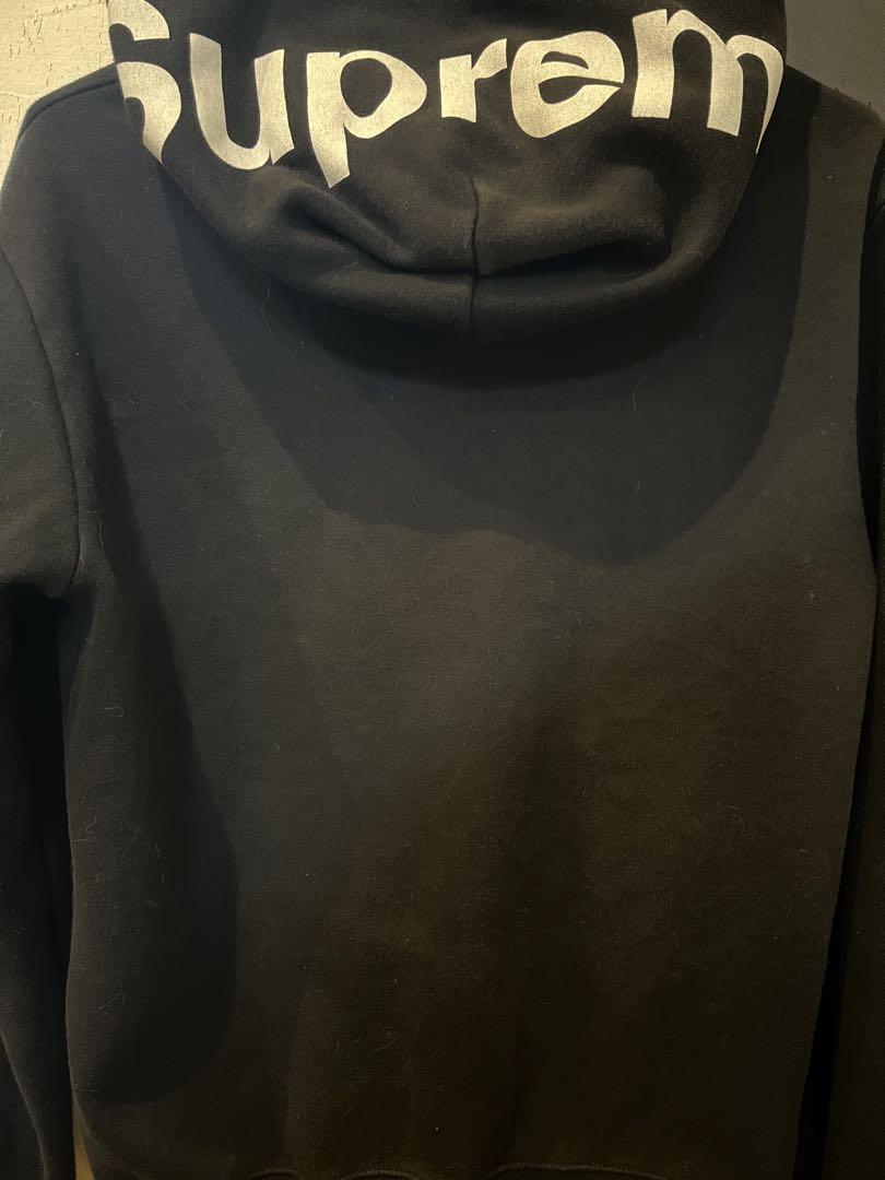 Supreme 黒 ジップアップパーカー 値下げ可