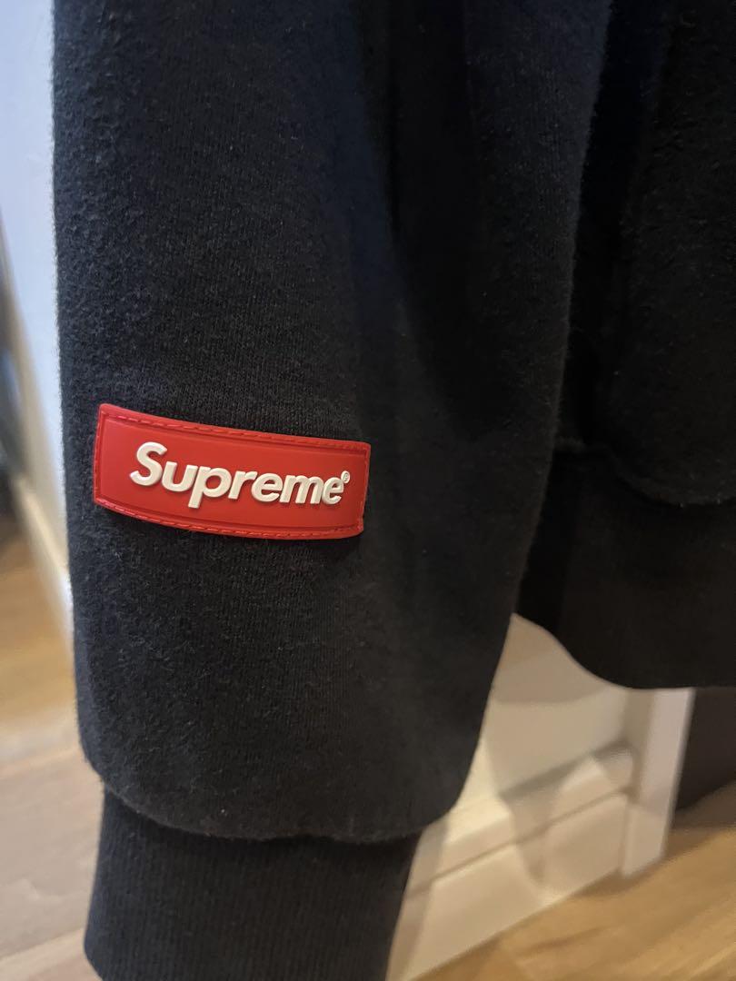 Supreme 黒 ジップアップパーカー 値下げ可