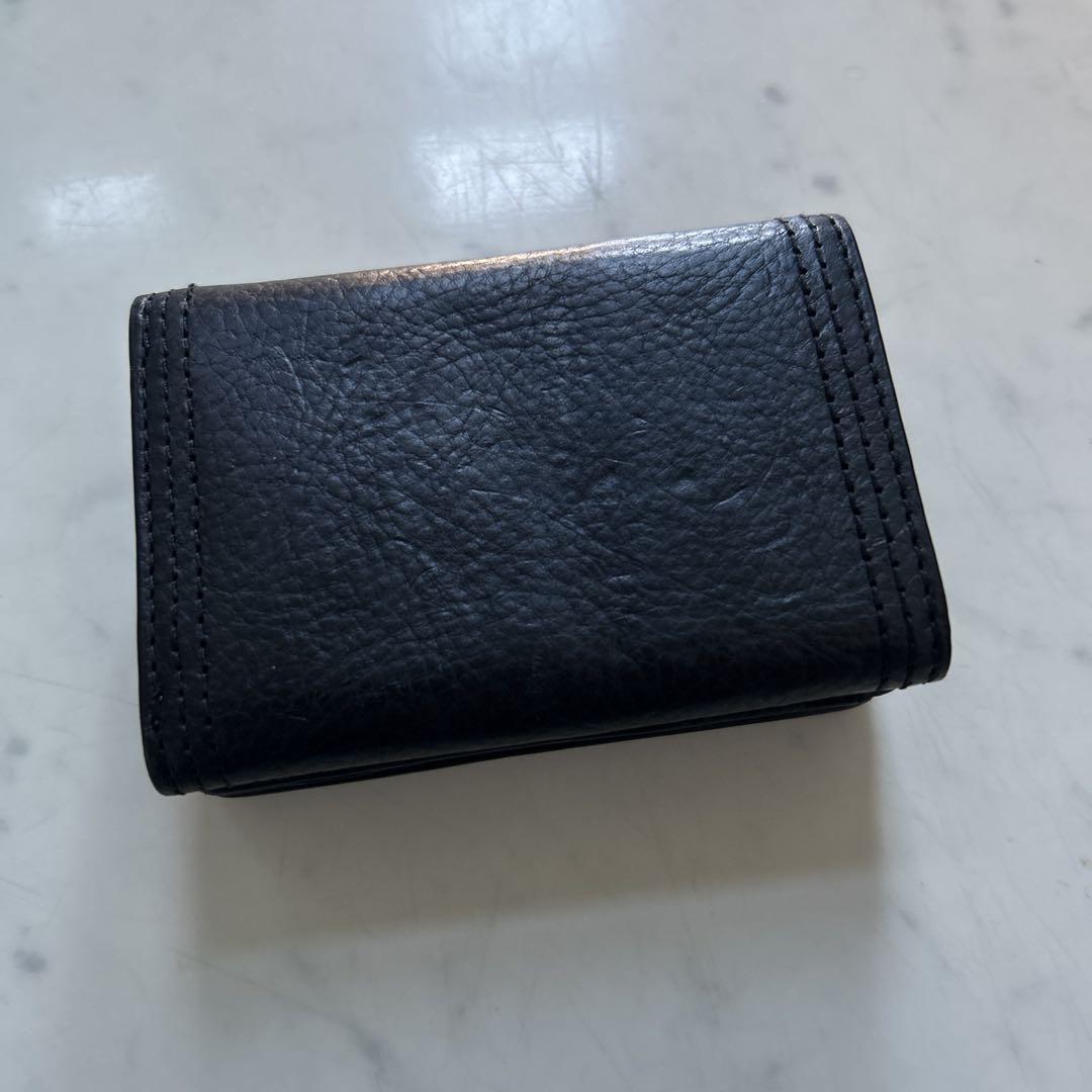 DIESEL ディーゼル レザー三つ折り財布 ミニ財布 ブラック 黒 DIESEL ディーゼル レザー三つ折り財布 ミニ財布 ブラック 黒