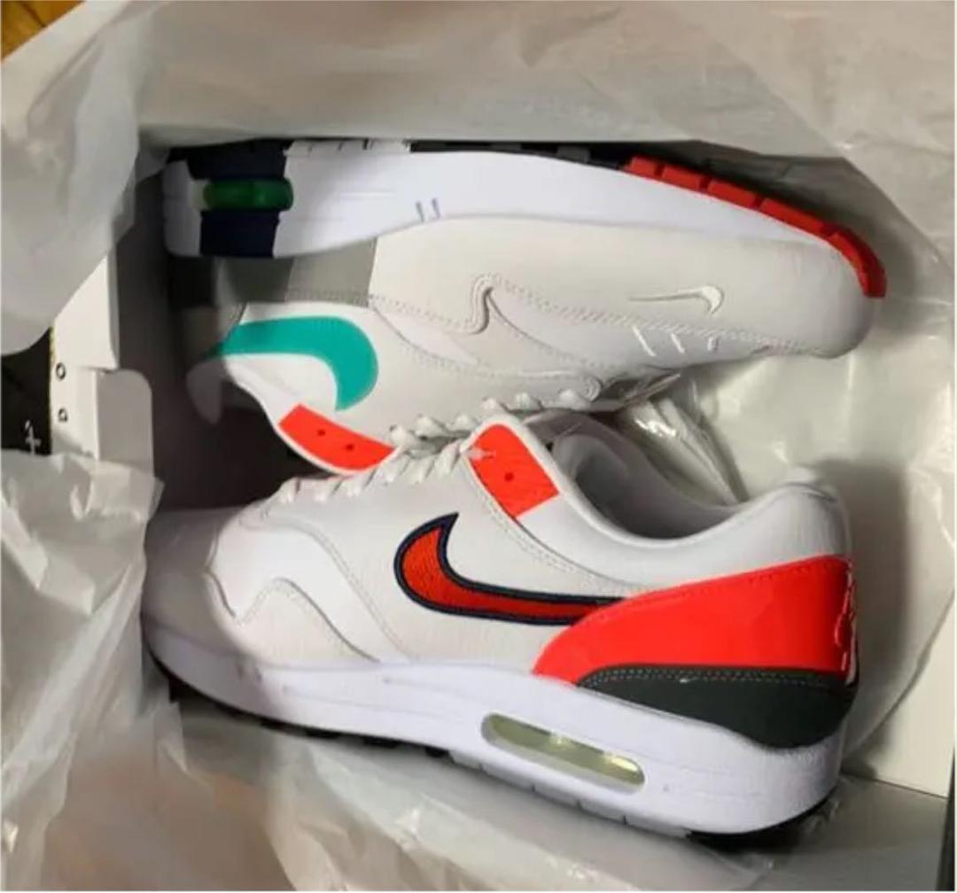 【新品】NIKE エアマックス1 白　27㌢（管理番号：195