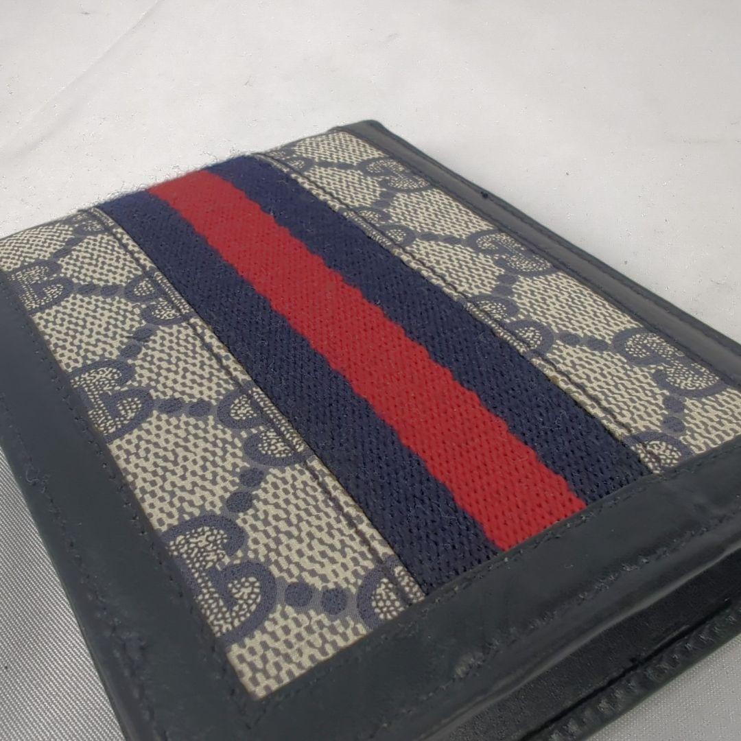 GUCCI グッチ シェリー ライン アクセサリーライン 折り財布 札入れ