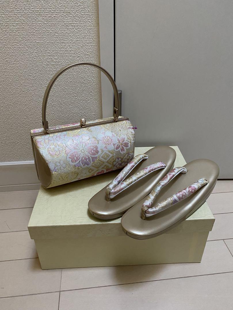 未使用 振袖 訪問着 草履バッグセット フリーサイズ 帯地