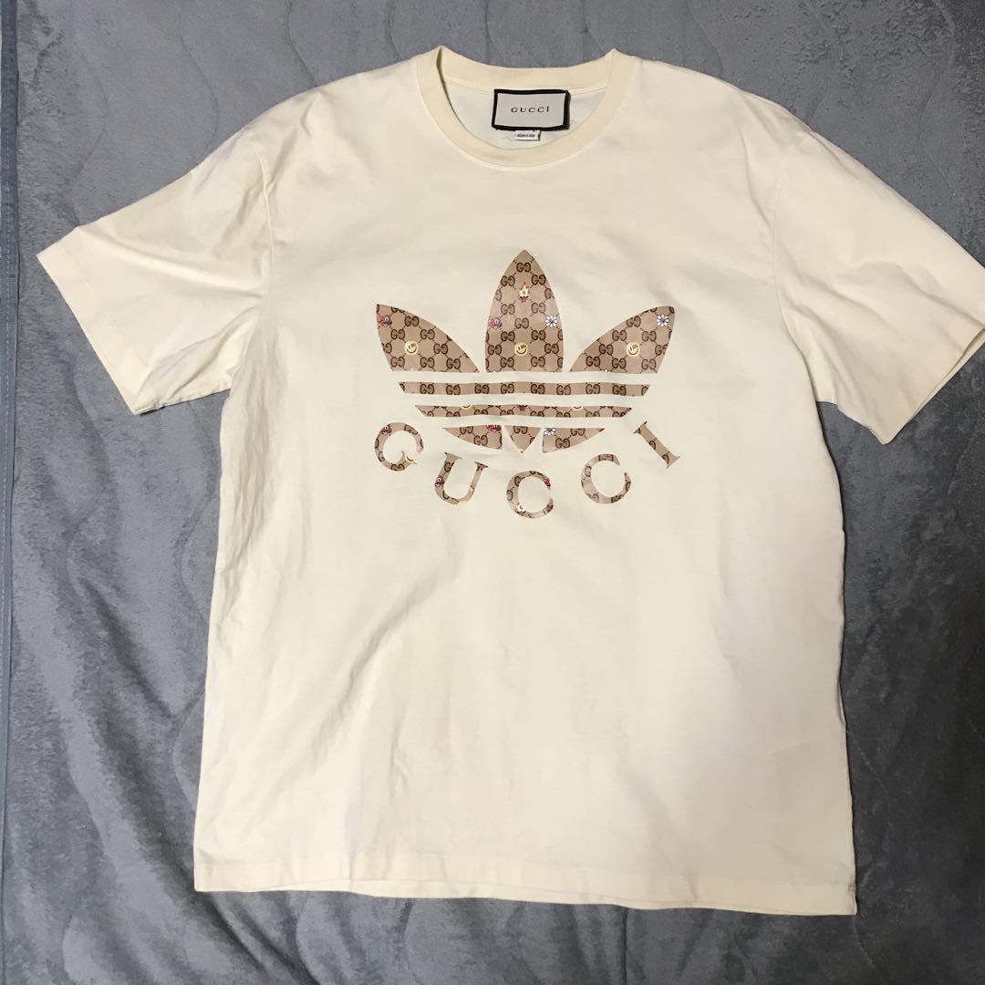 グッチ×アディダス☆コラボ SS Tee☆Mサイズ半袖Tシャツ