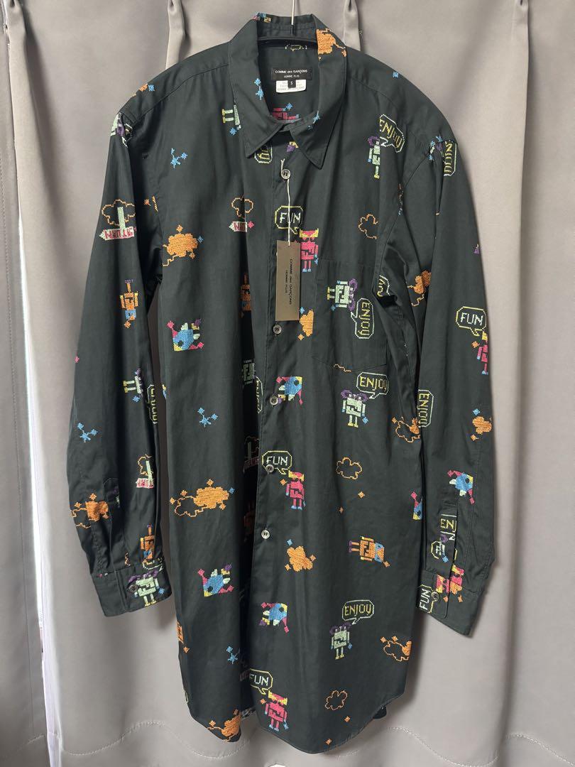 24SS グラフィック ロングシャツ