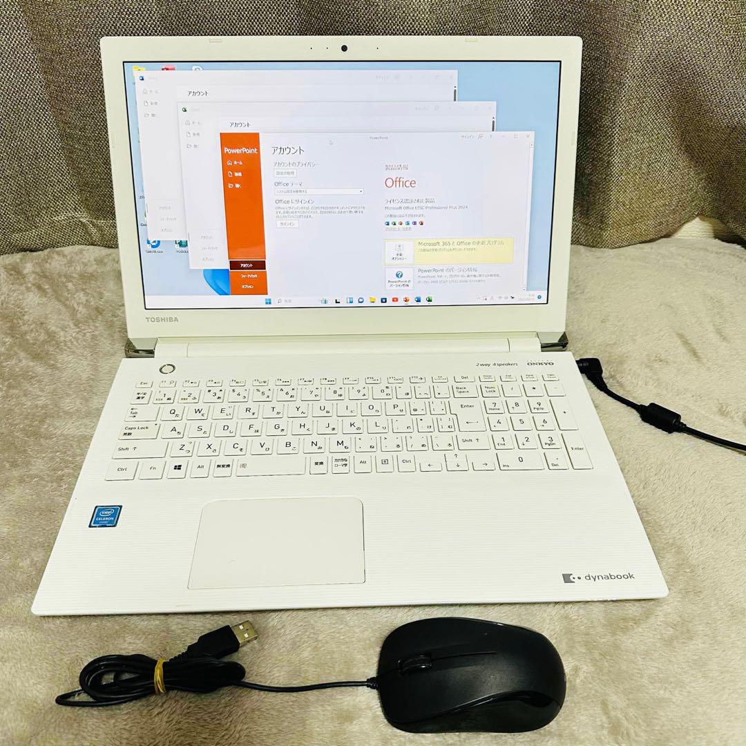 S95 TOSHIBAノートパソコンSSDメモリ8G高速Window11オフィス