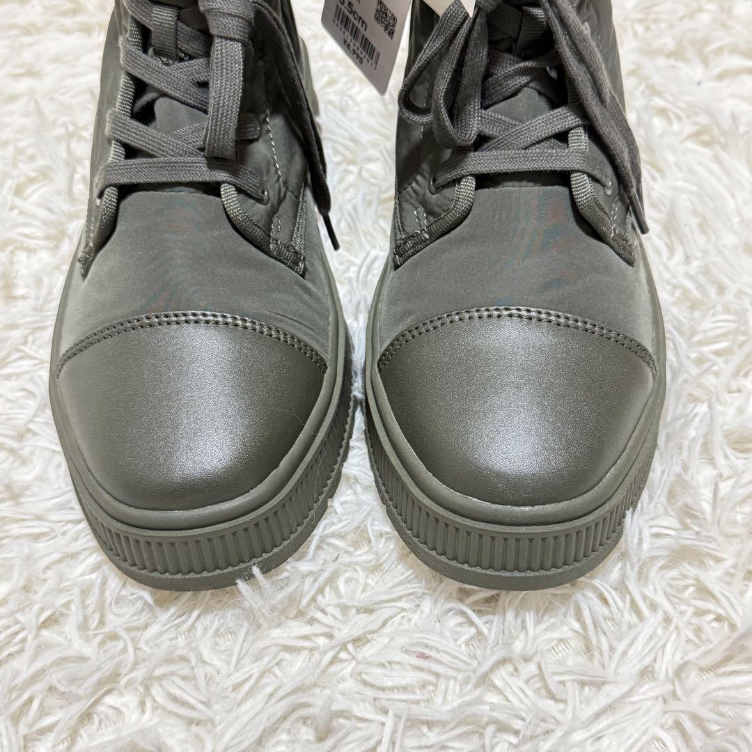 新品】UNIQLO C パデッドレースアップブーツ25.0cm オリーブ