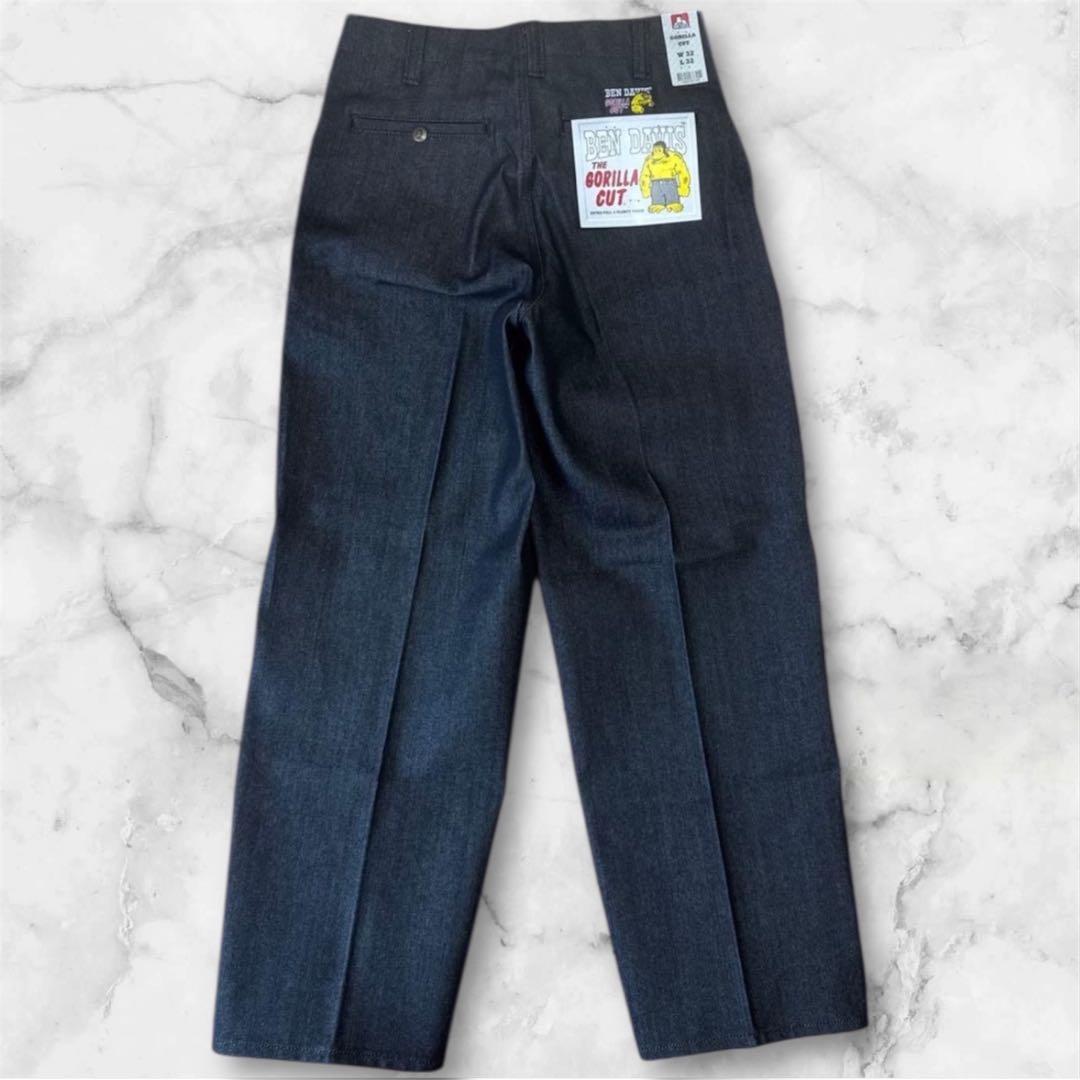 ベンデイビス ゴリラカット ブラックデニム W32 L32 デッドストック 新品 ベンデイビス ゴリラカット ブラックデニム W32 L32 デッドストック 新品