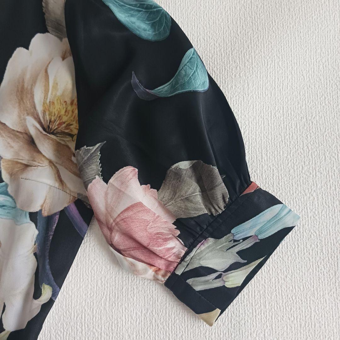 美品✨エイミーイストワール 花柄プリント ロングワンピース