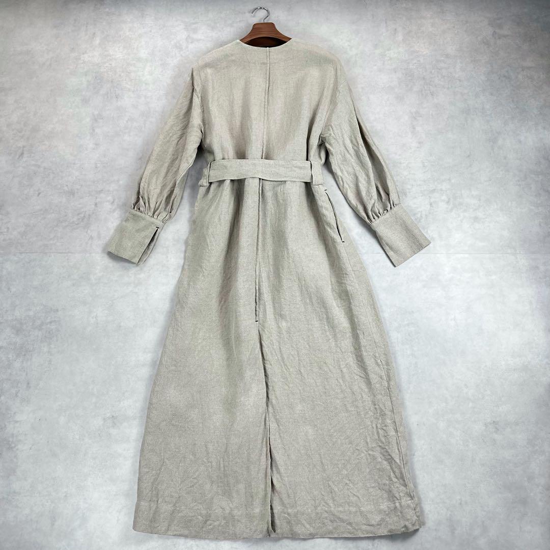 LINEN&DECOR アヴェクデュクレコラボ Mila ミラリネンローブコート
