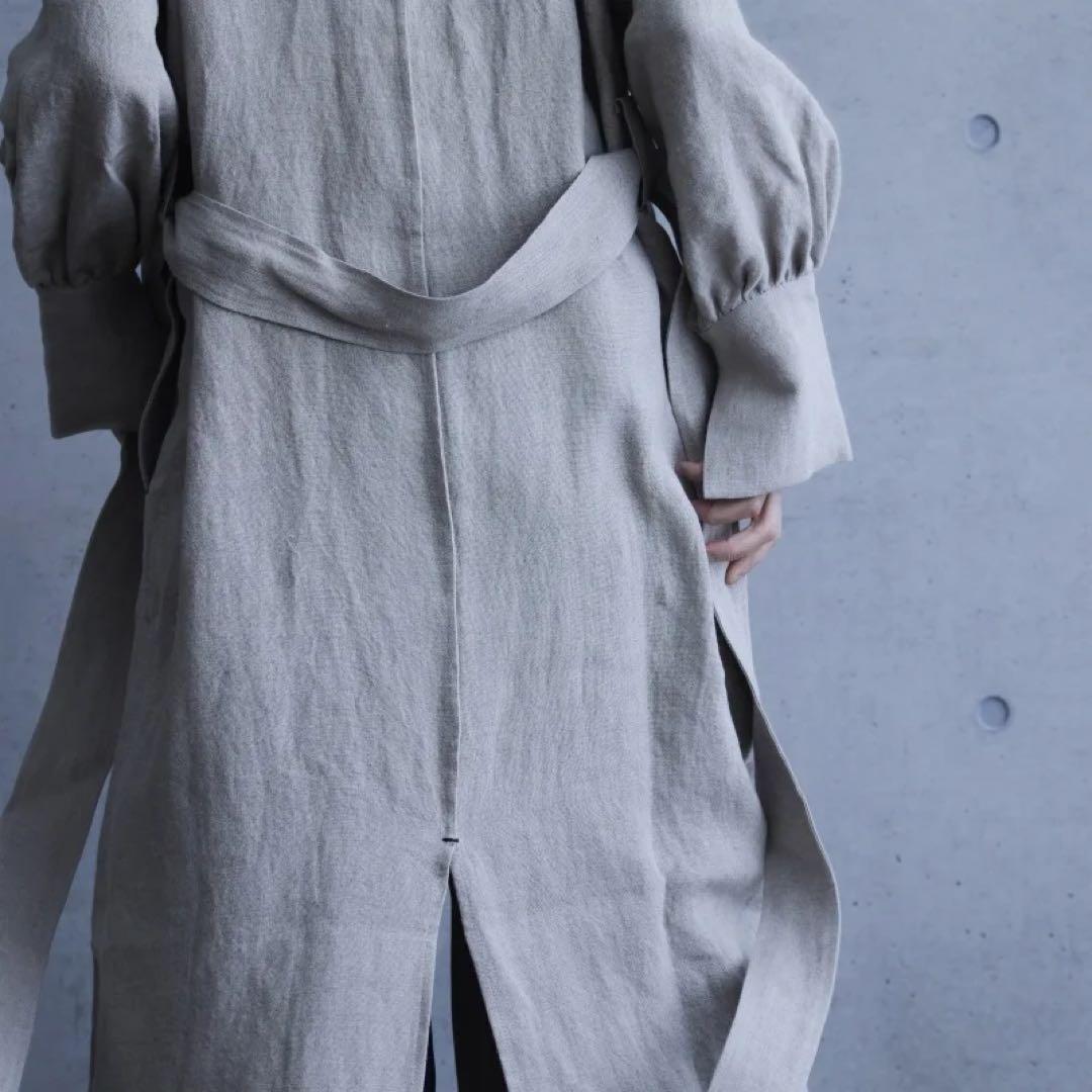 LINEN&DECOR アヴェクデュクレコラボ Mila ミラリネンローブコート