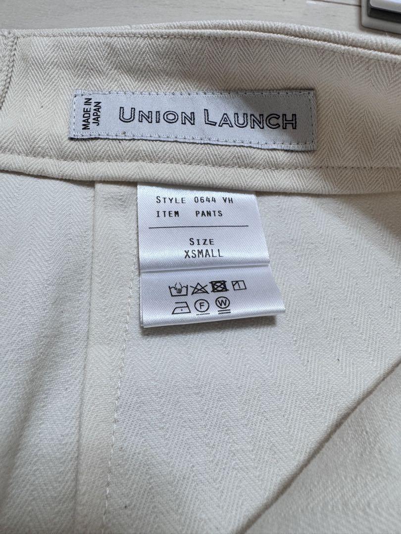 ☆新品☆ UNION LAUNCH/ユニオンランチ ヘリンボーンワイドパンツ