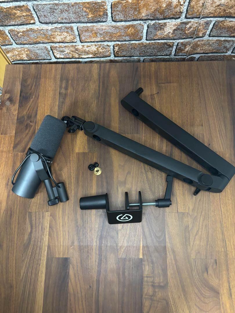 美品 SHURE SM7B Elgato Wave Mic Arm LP