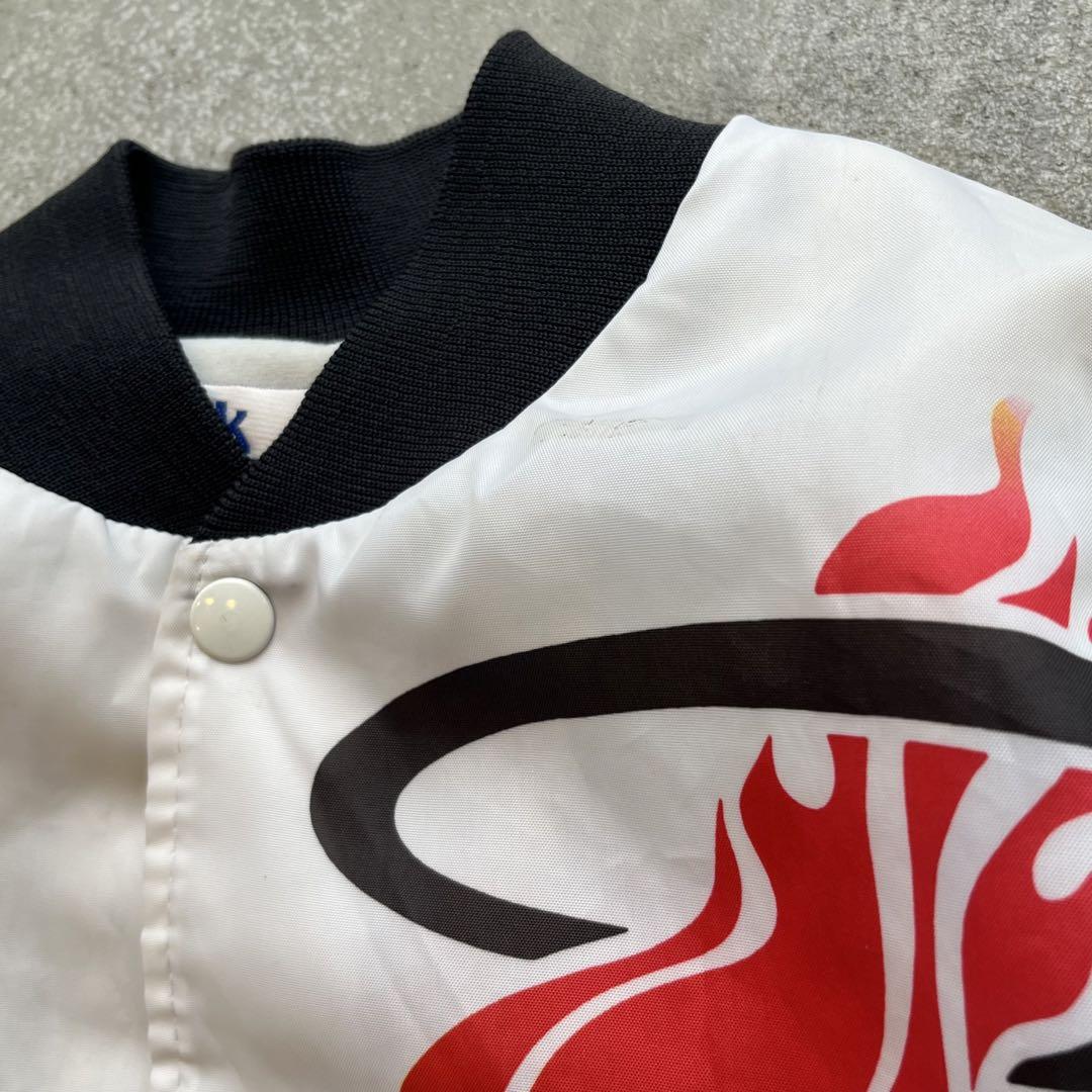 90s chalk line USA製 マイアミヒート ナイロンスタジャン M