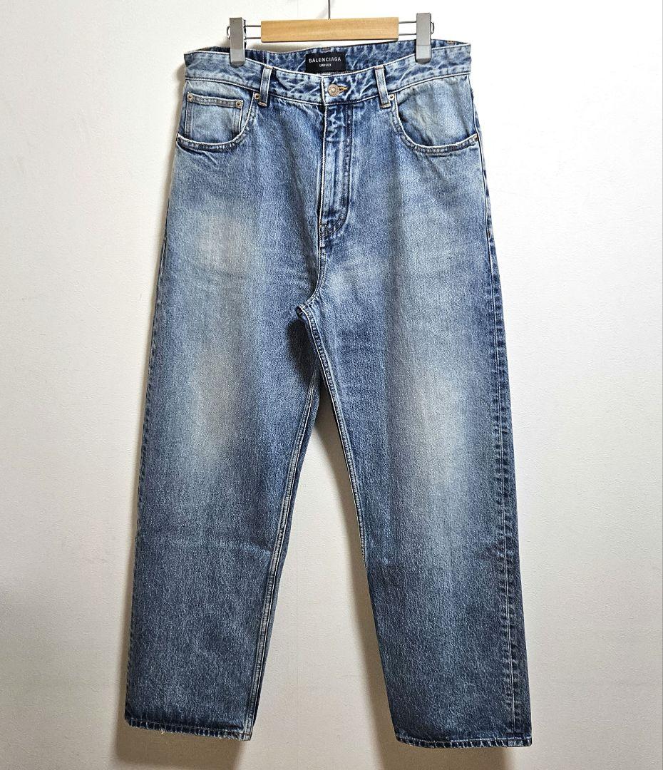 BALENCIAGA 23AW ソフトレフトハンド バギーデニムパンツ