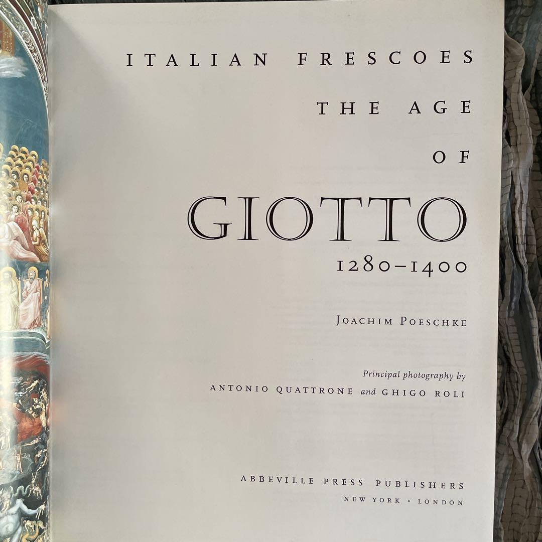 英語大型画集 イタリアのフレスコ画-ジョットの時代 1280-1400