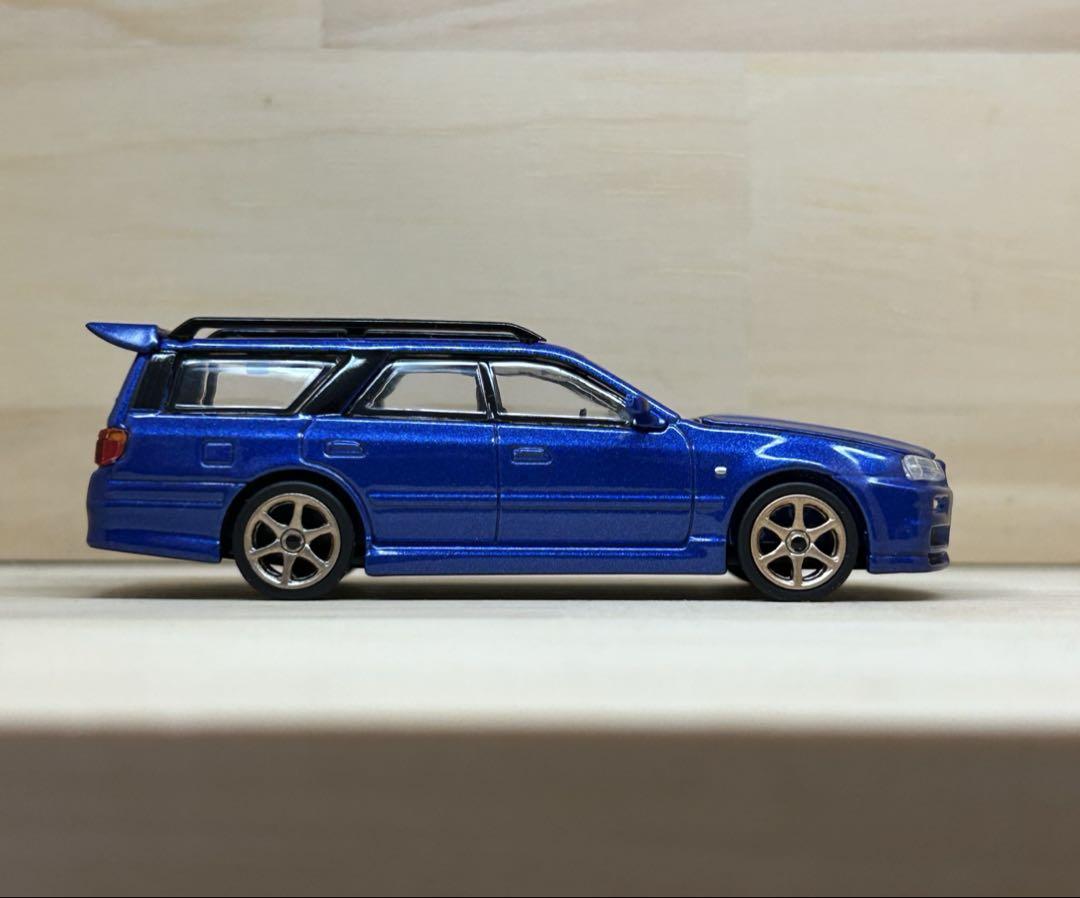 ポップレース ステージア R34 ブルー 青 ファーストカラー POPRACE