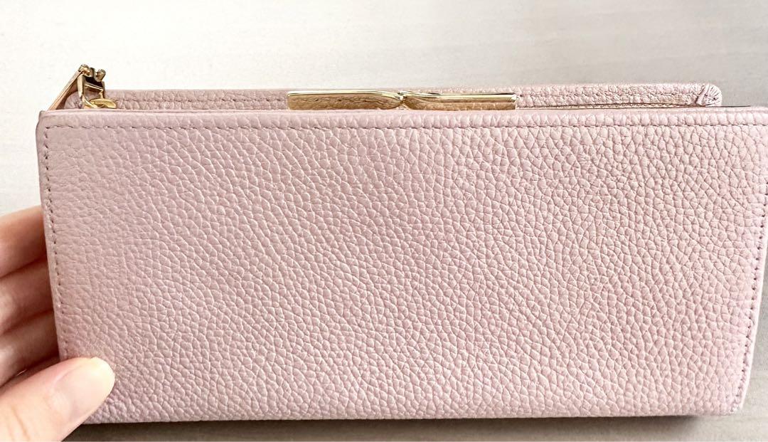 ️ 【✨美品✨値下げ✨】❤️レディース❤️牛革 がま口長財布 ピンク❤️