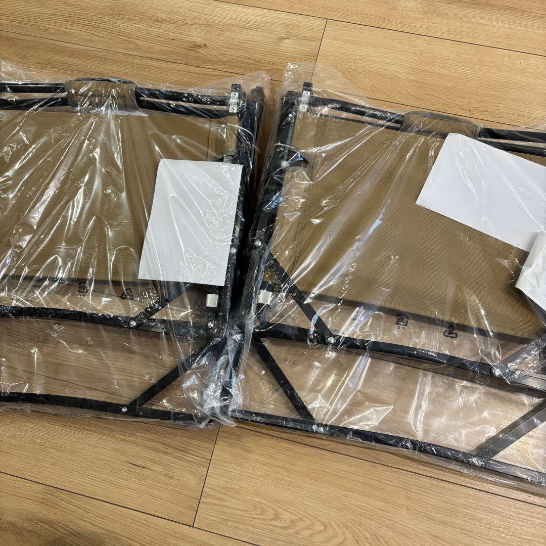 新品　コールマン　コンパクトフォールディングチェア　二脚セット　ダルゴールド
