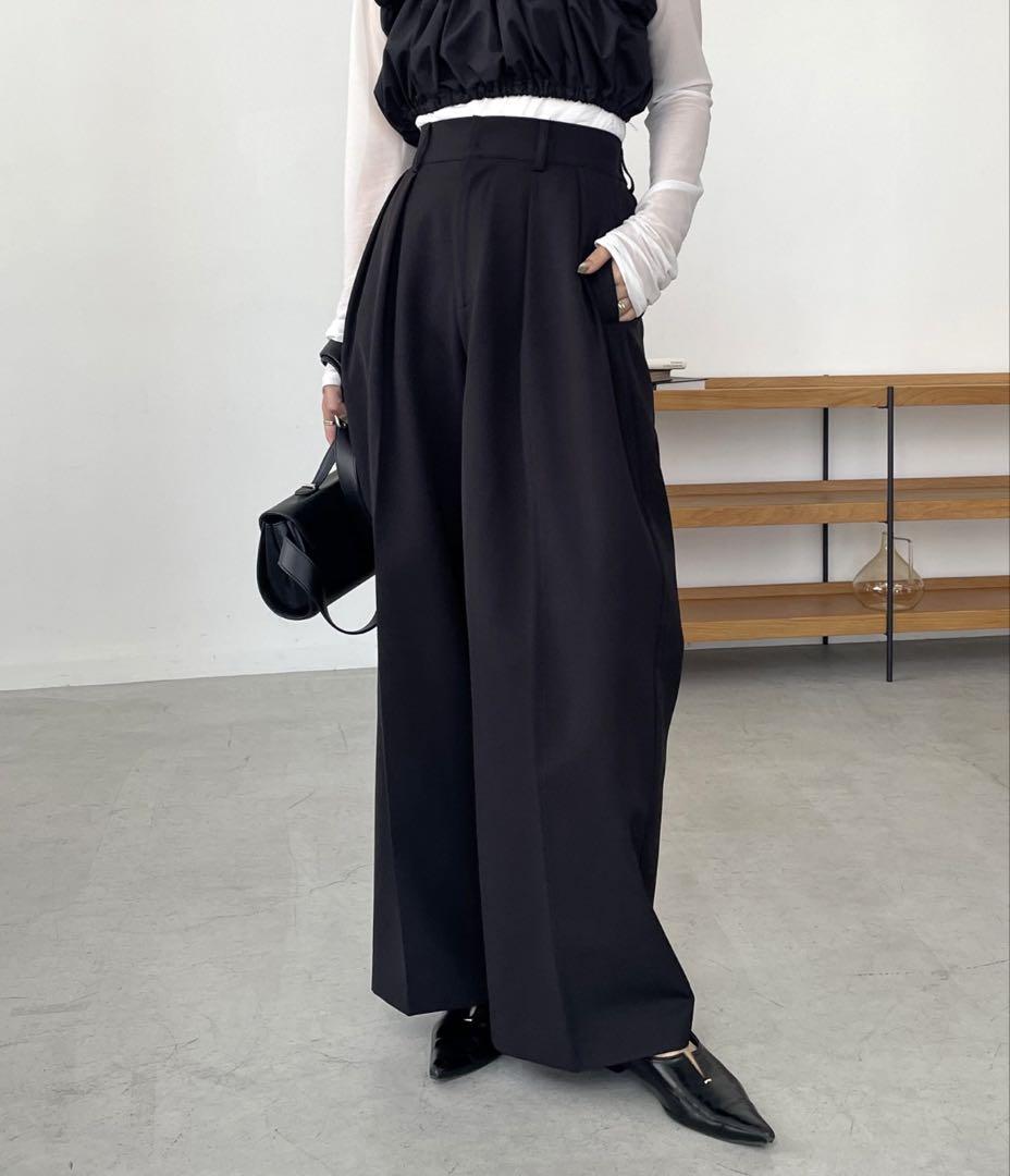 【CAPRICIEUX LE'MAGE 】2タックワイドパンツ