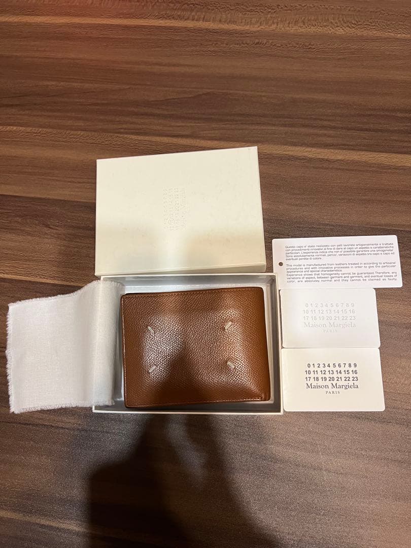 Maison Margiela レザー ジップ ウォレット 二つ折り財布