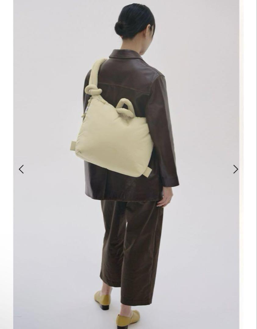 ほぼ新品OLEND オナソフトバッグ バターイエロー