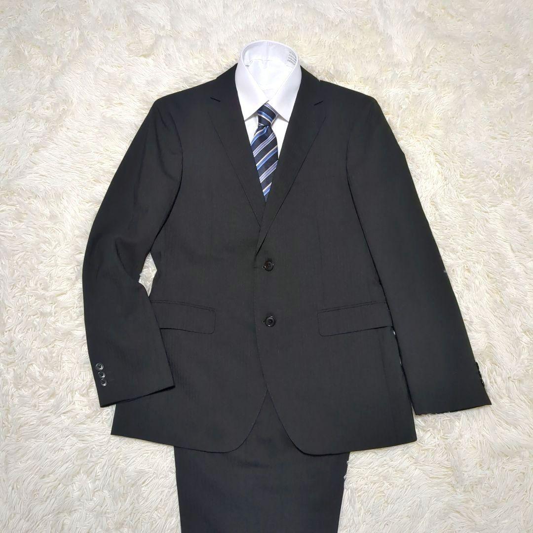【海外限定】 美品✨RITORNO ビジネススーツ ブラックストライプ XL A7 スーツ