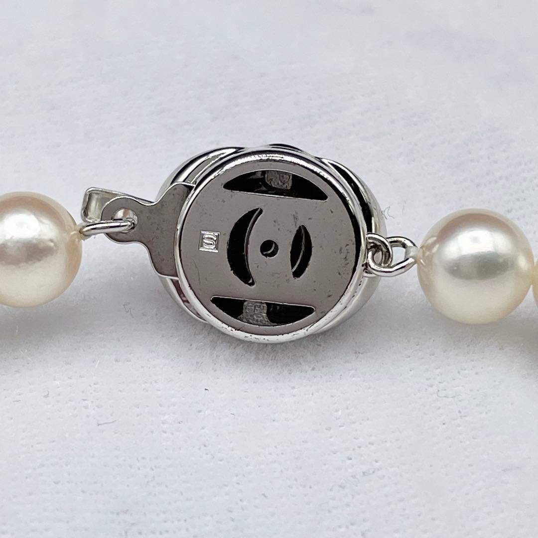 タサキ アコヤ真珠 パール ネックレス 7.0-7.5mm SILVER タサキ アコヤ真珠 パール ネックレス 7.0-7.5mm SILVER