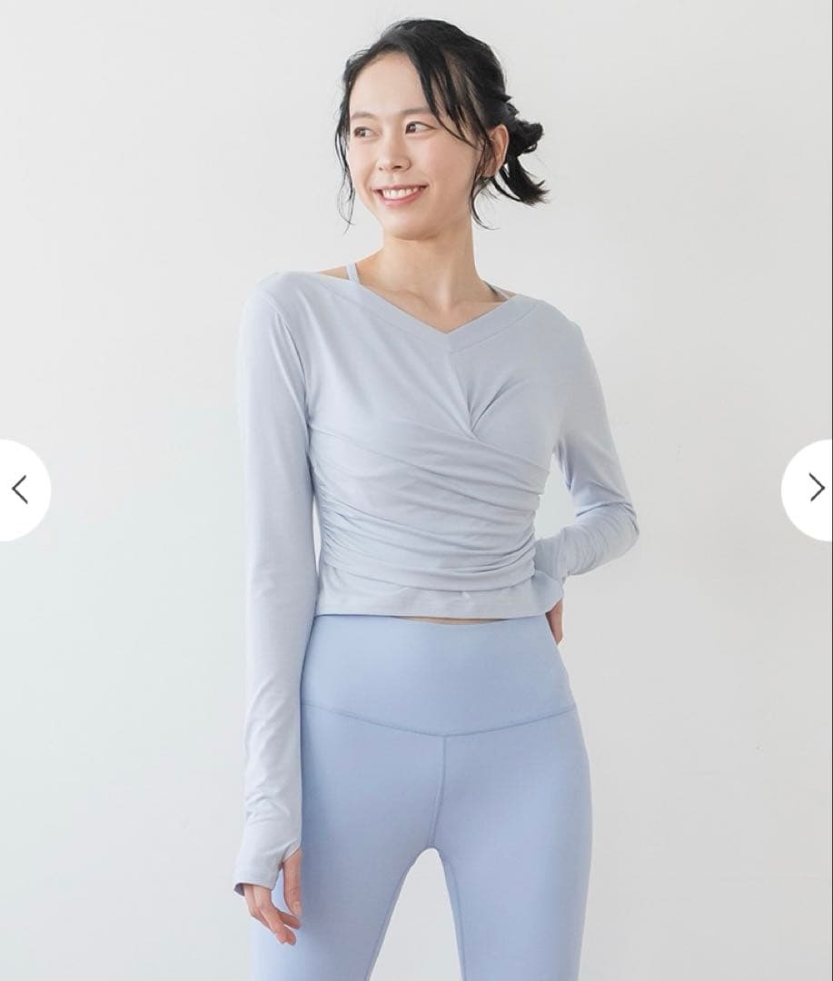 SUKALA スカーラ カップ付きギャザークロス ロングスリーブトップス M 5,369円