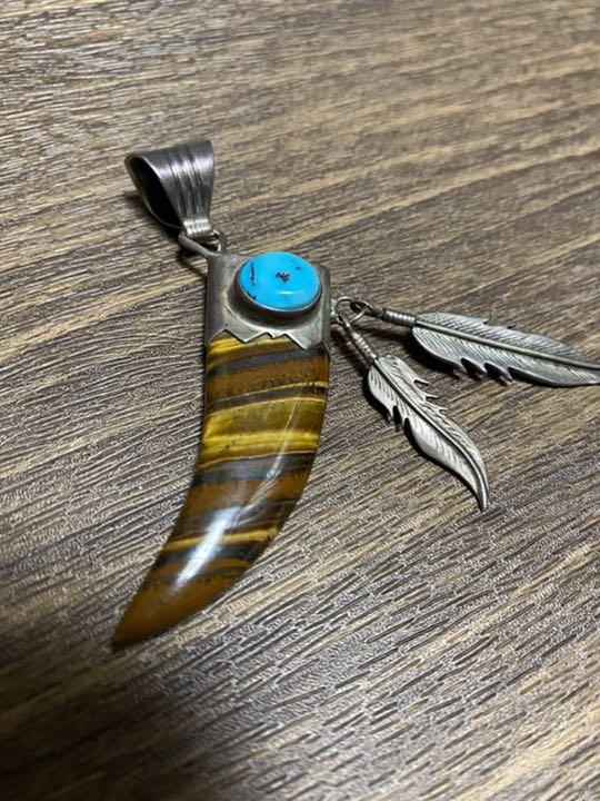 インディアンジュエリー スターリングシルバーペンダントトップNAVAJO ...
