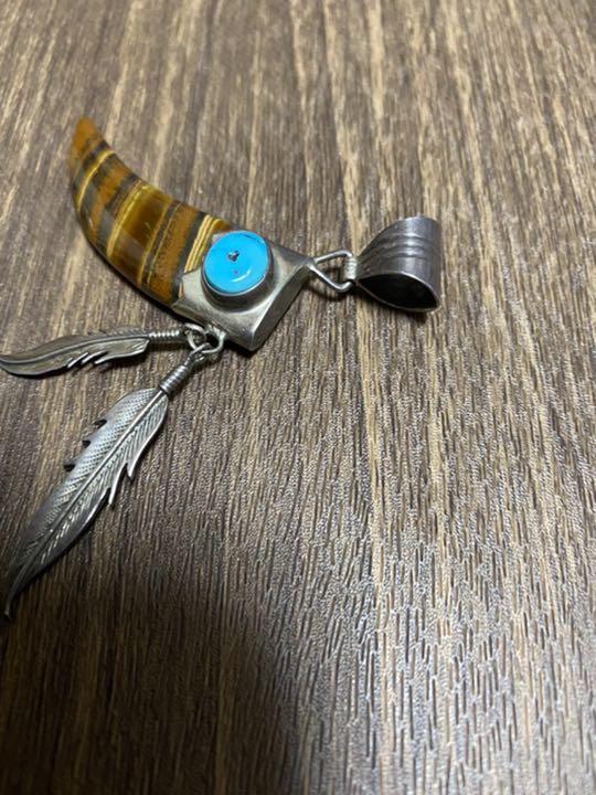インディアンジュエリー スターリングシルバーペンダントトップNAVAJO ...