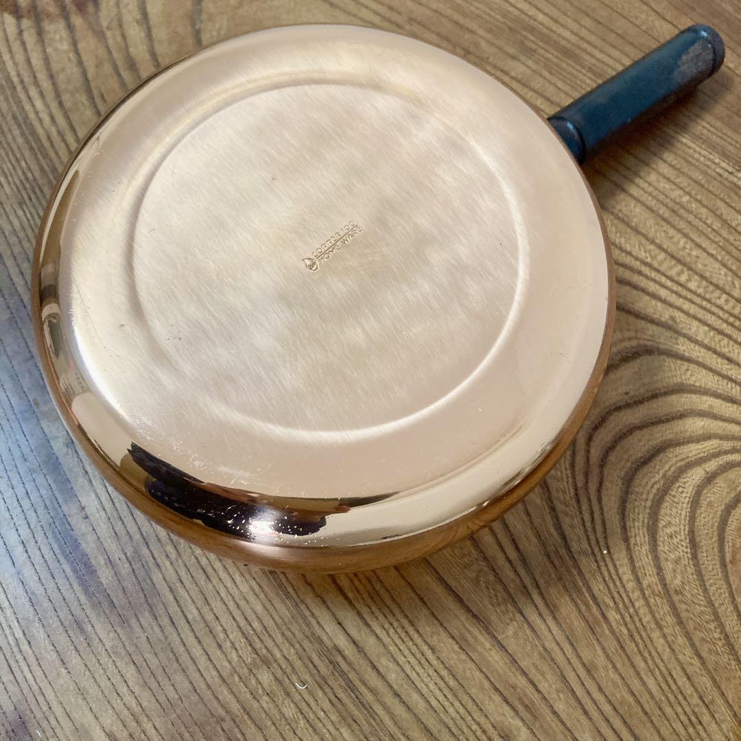 COPPER100 Home Ware 銅鍋　ローズ木製