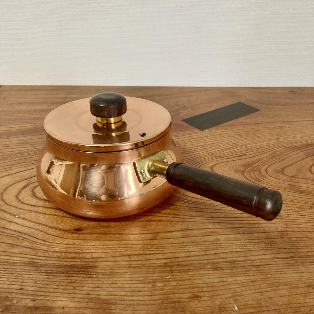 COPPER100 Home Ware 銅鍋　ローズ木製