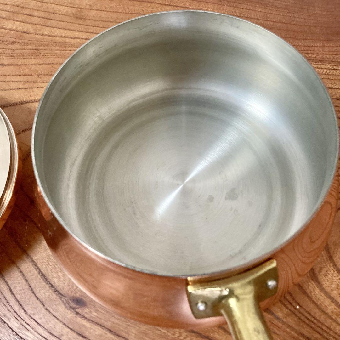 COPPER100 Home Ware 銅鍋　ローズ木製