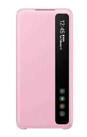 Galaxy S20 Smart Clear View カバー ピンク 純正品