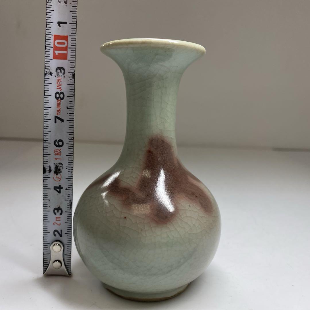 中国清時代　青花蓋物　幅12.6㎝　タサチ　東な7-0510① 旧家蔵出 清時代 景徳鎮製 青花 骨董 染付 古陶瓷 唐物 茶入 花