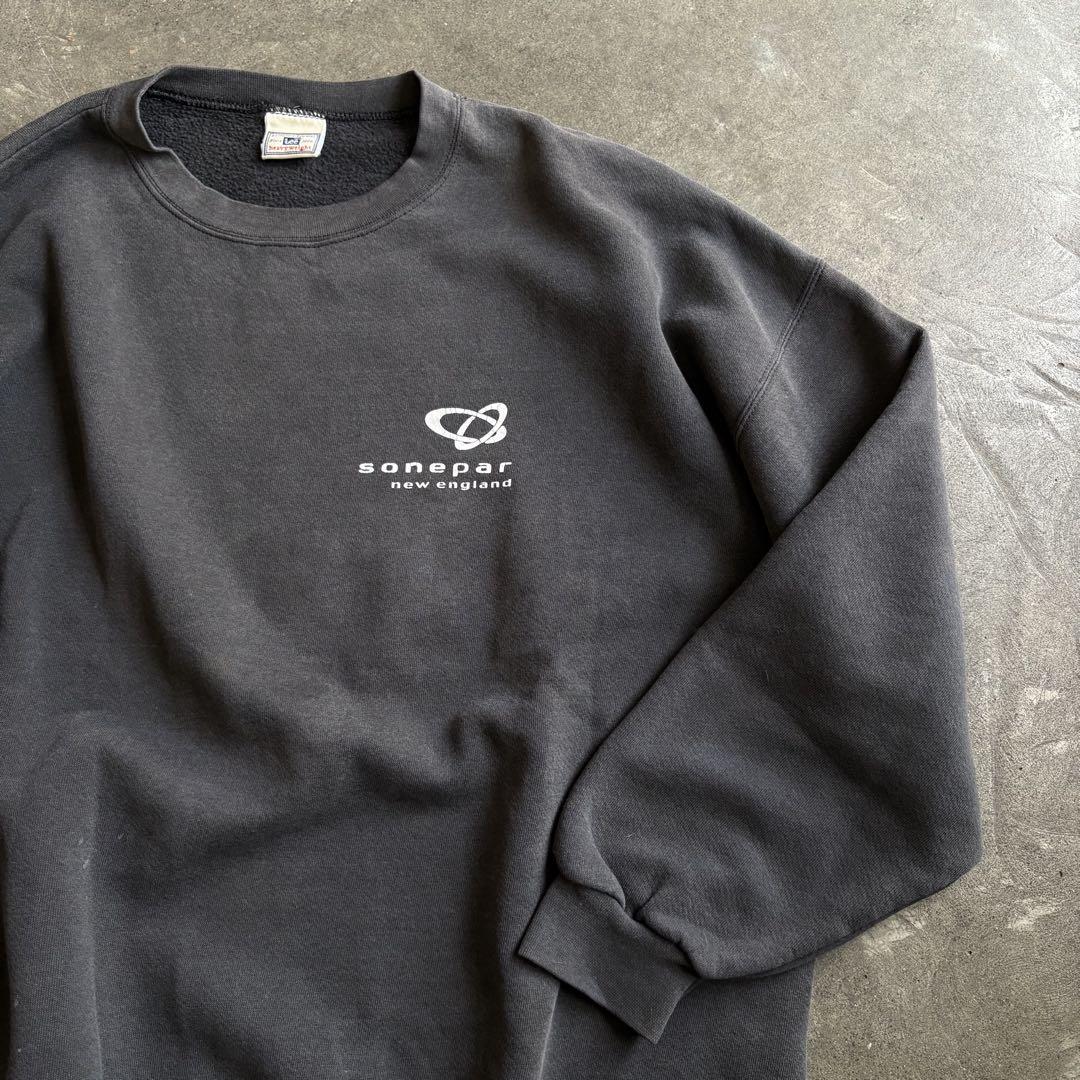 【正規品】 墨黒 スウェット 企業 Leeボディ 80s フェード XXL ブラック トップス