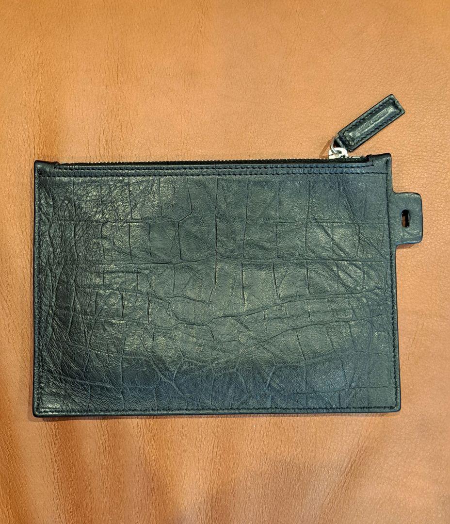 SAINT LAURENT クロコダイルエンボスレザー トートバッグ