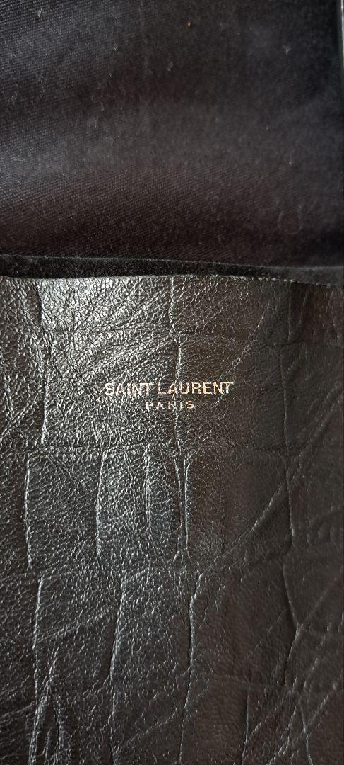 SAINT LAURENT クロコダイルエンボスレザー トートバッグ
