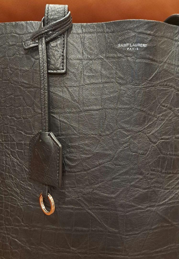 SAINT LAURENT クロコダイルエンボスレザー トートバッグ