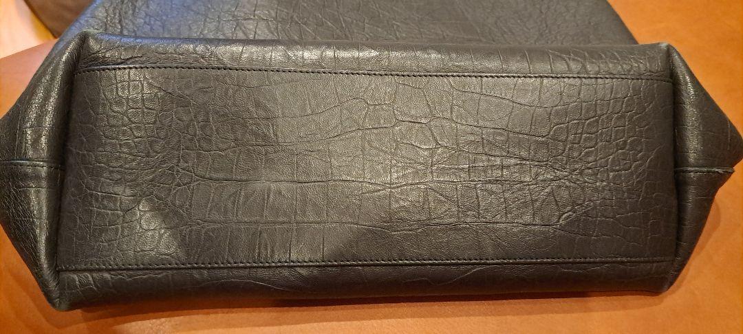 SAINT LAURENT クロコダイルエンボスレザー トートバッグ