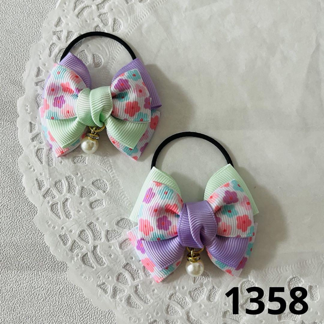 ハンドメイド＊1358＊ヘアゴム＊ - メルカリ